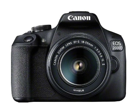 Canon EOS 2000D BK 18-55 IS II EU26 SLR-kamerapakkaus 24,1 MP CMOS 6000 x 4000 pikseliä Musta