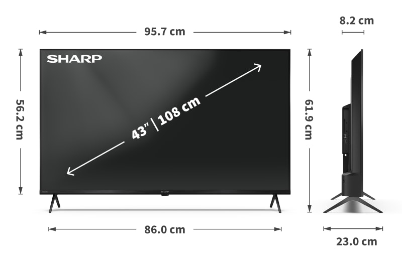 Sharp 43HL4265E TV 109,2 cm (43 ) 4K Ultra HD Smart TV Wifi Noir — photo 8