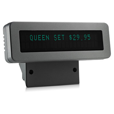 HP BV495AA customer display 40 digits RS-232 Black, Grey – image 2