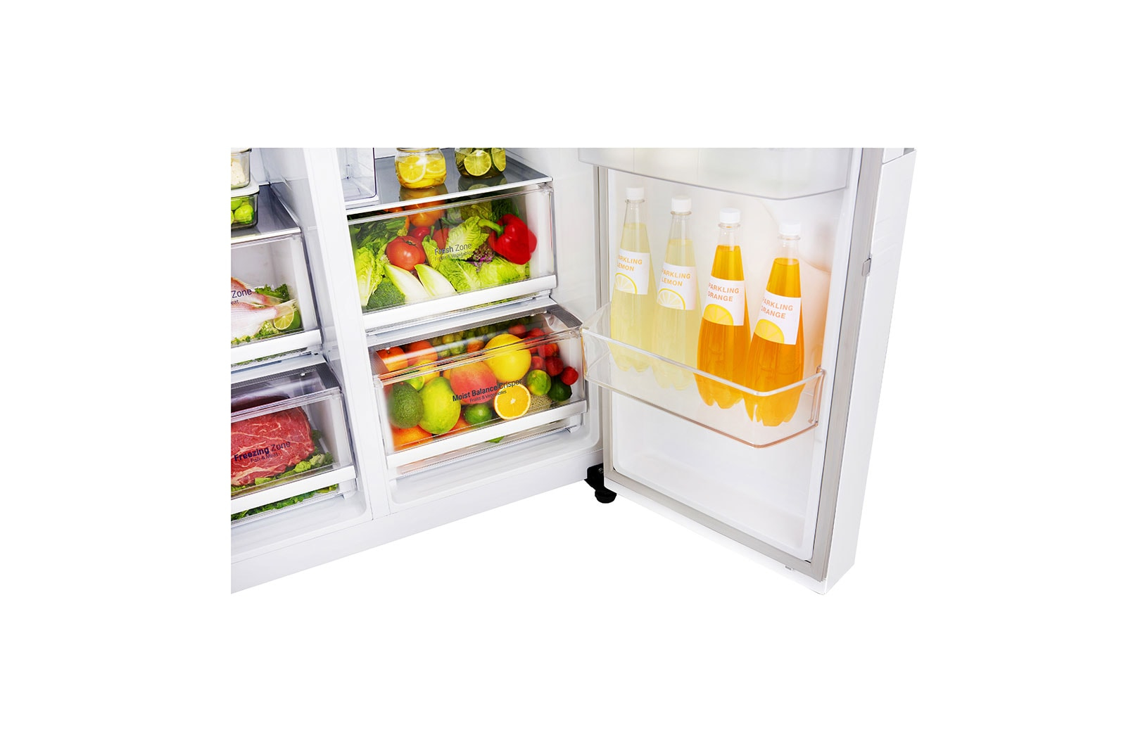 LG GSJ761SWZE side-by-side refrigerator Freestanding – image 4