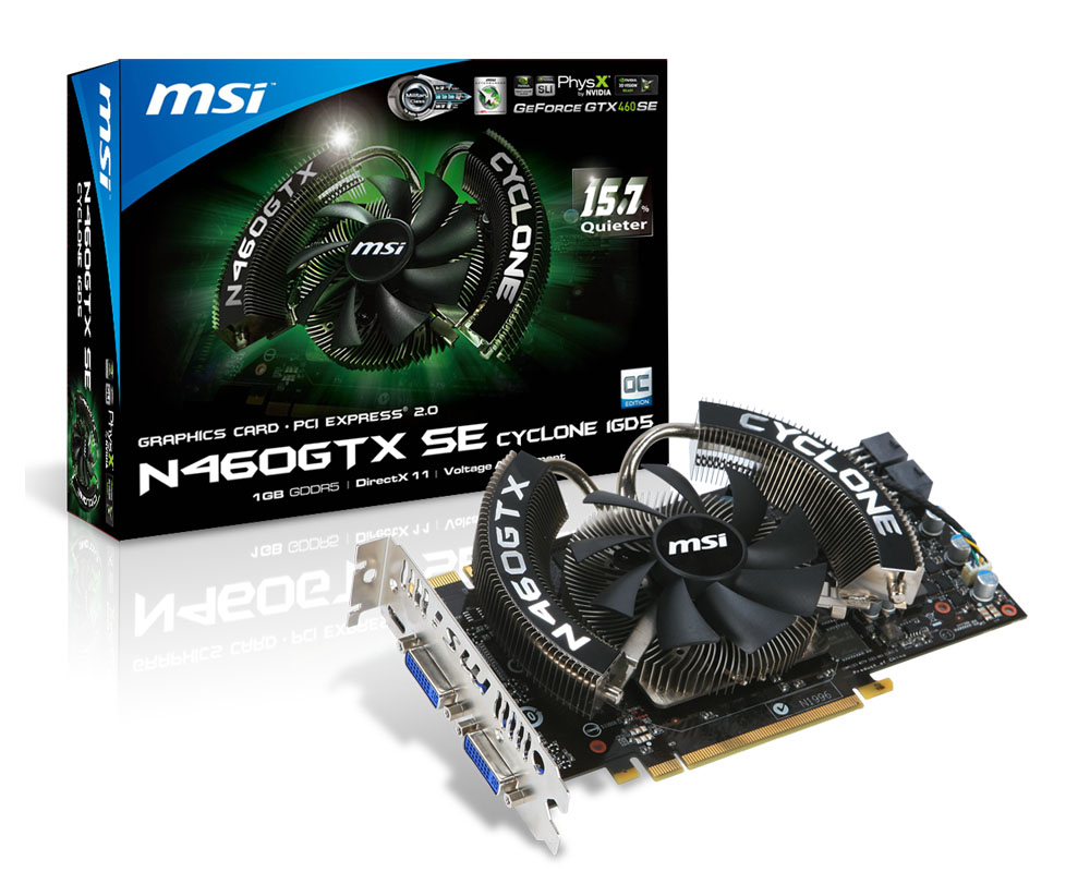 MSI V232-013R graphics card NVIDIA GeForce GTX 460