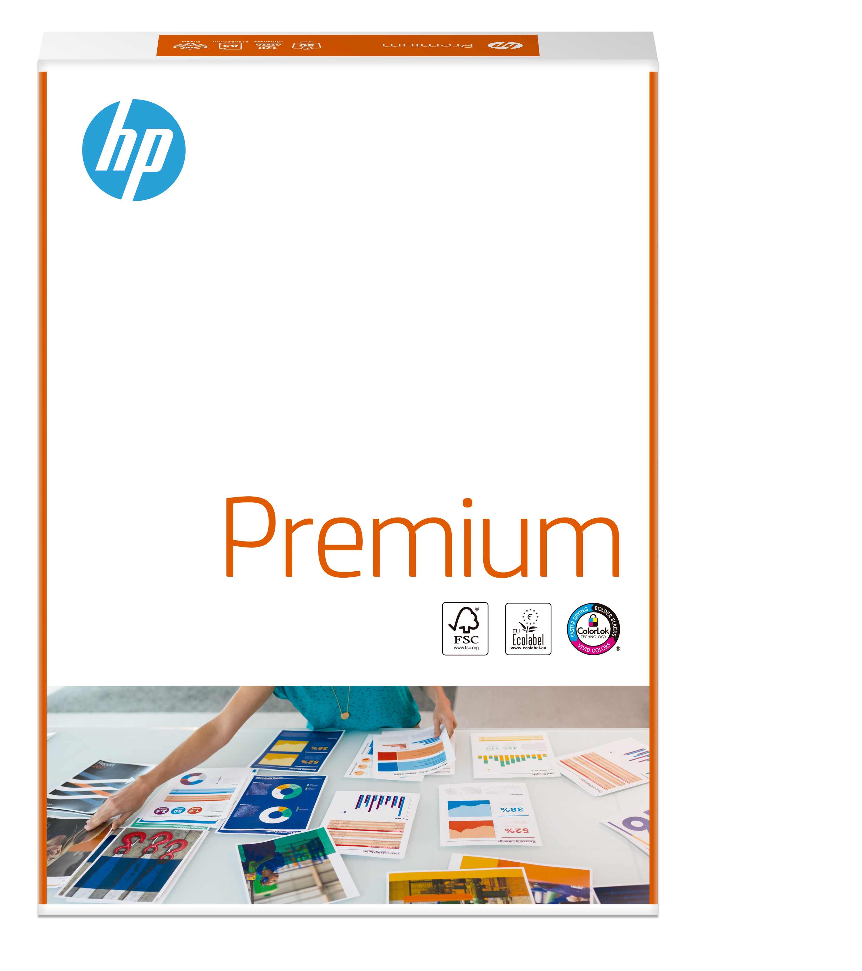HP Premium 500/A4/210x297 datapapper A4 (210x297 mm) 500 ark Vit