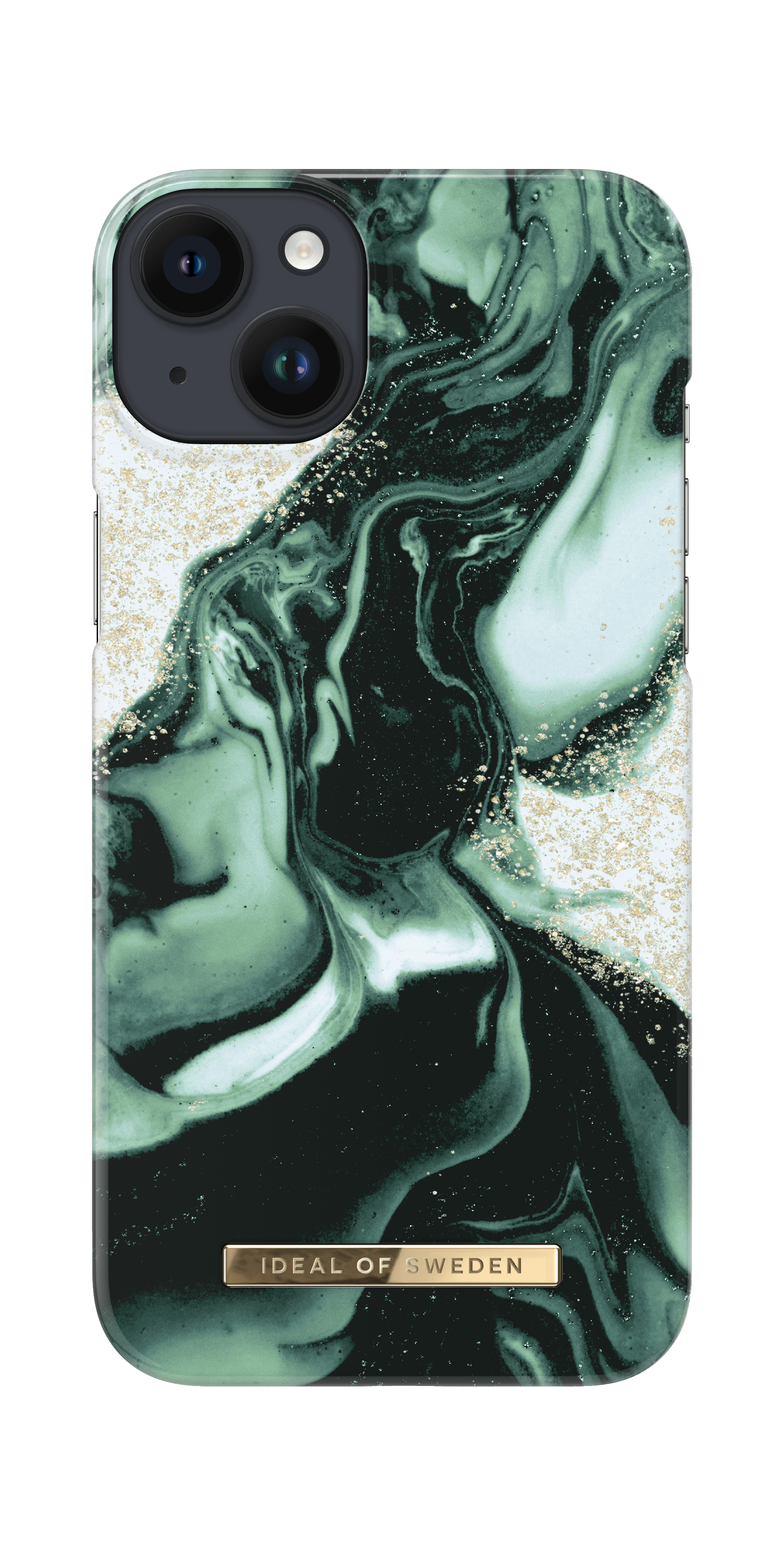 iDeal of Sweden Printed Case iPhone 14PL Golden Olive Marble – image 3