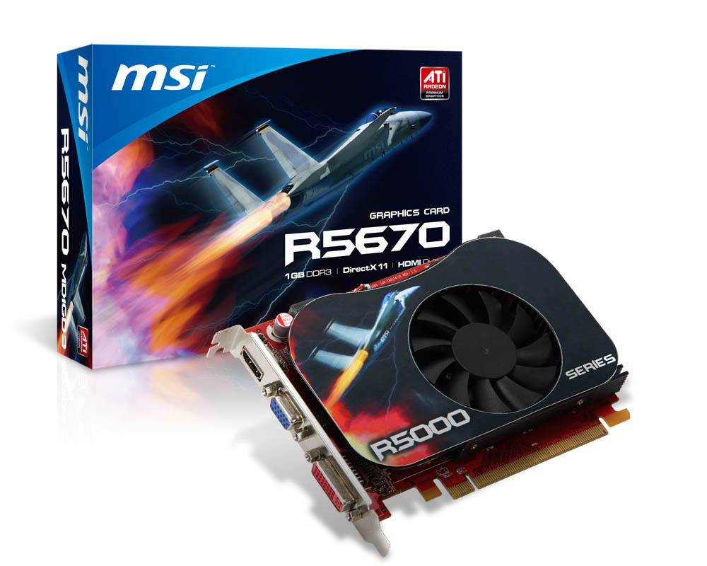MSI R5670-MD1GD3 graphics card AMD Radeon HD5670 – image 2