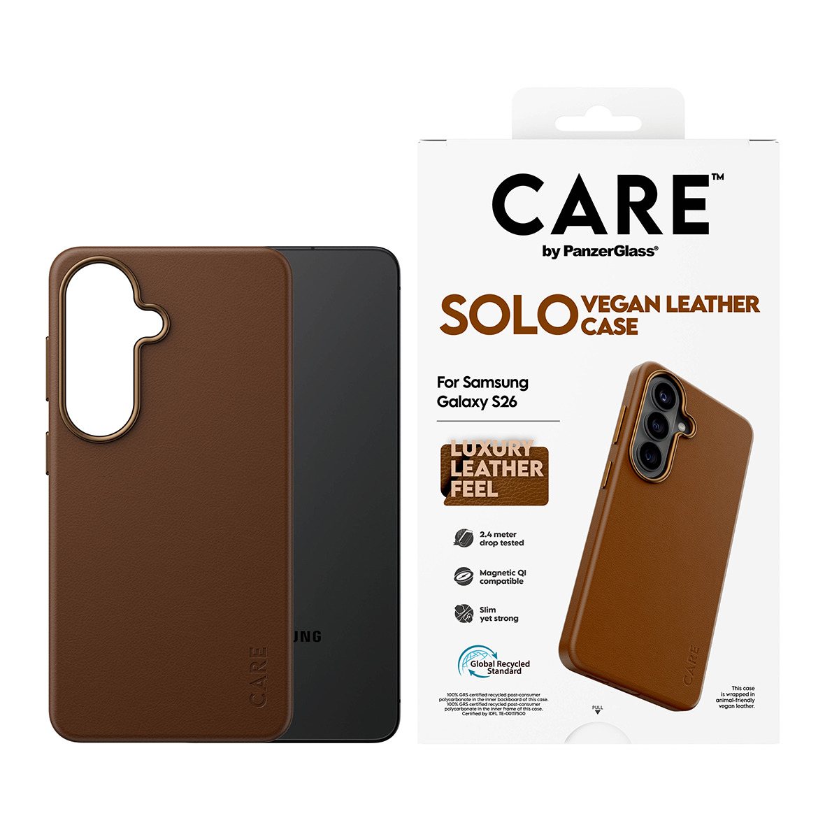 PanzerGlass CARE™ by PanzerGlass® Solo Case Brown w. Qi Samsung Galaxy S26 – image 2