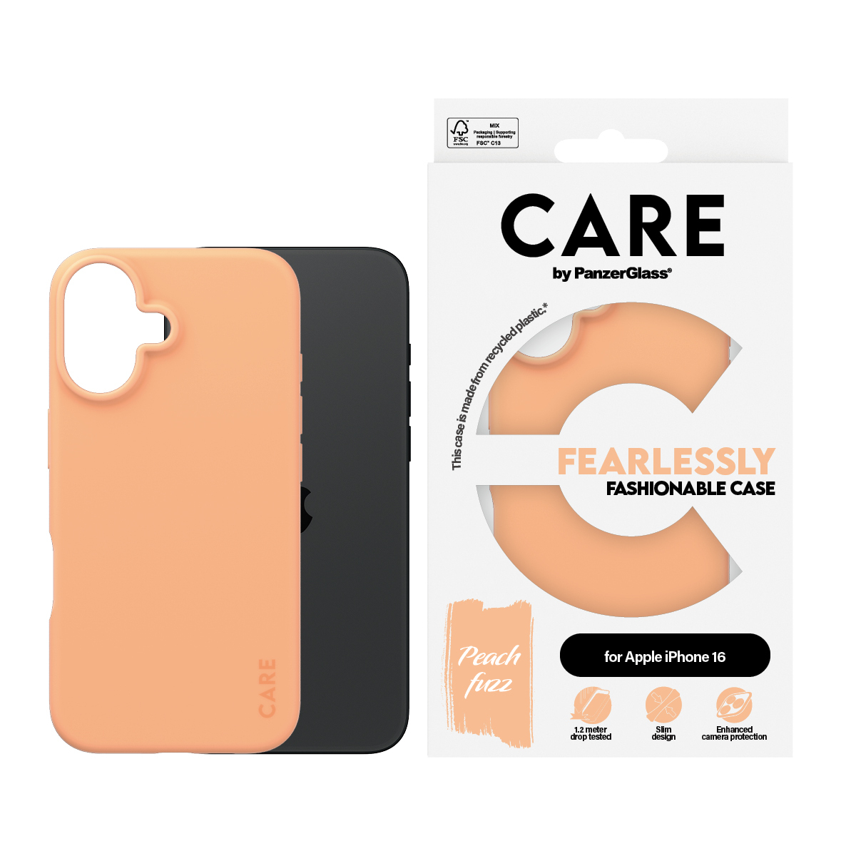 PanzerGlass CARE™ by PanzerGlass® Case Peachy iPhone 16 – image 2