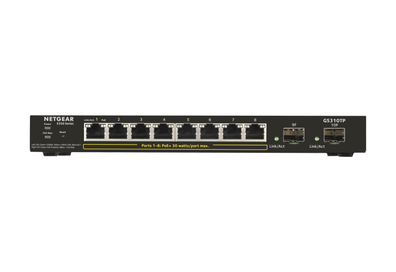 NETGEAR 10-Port PoE Gigabit Ethernet Smart Switch (GS310TP) – image 2