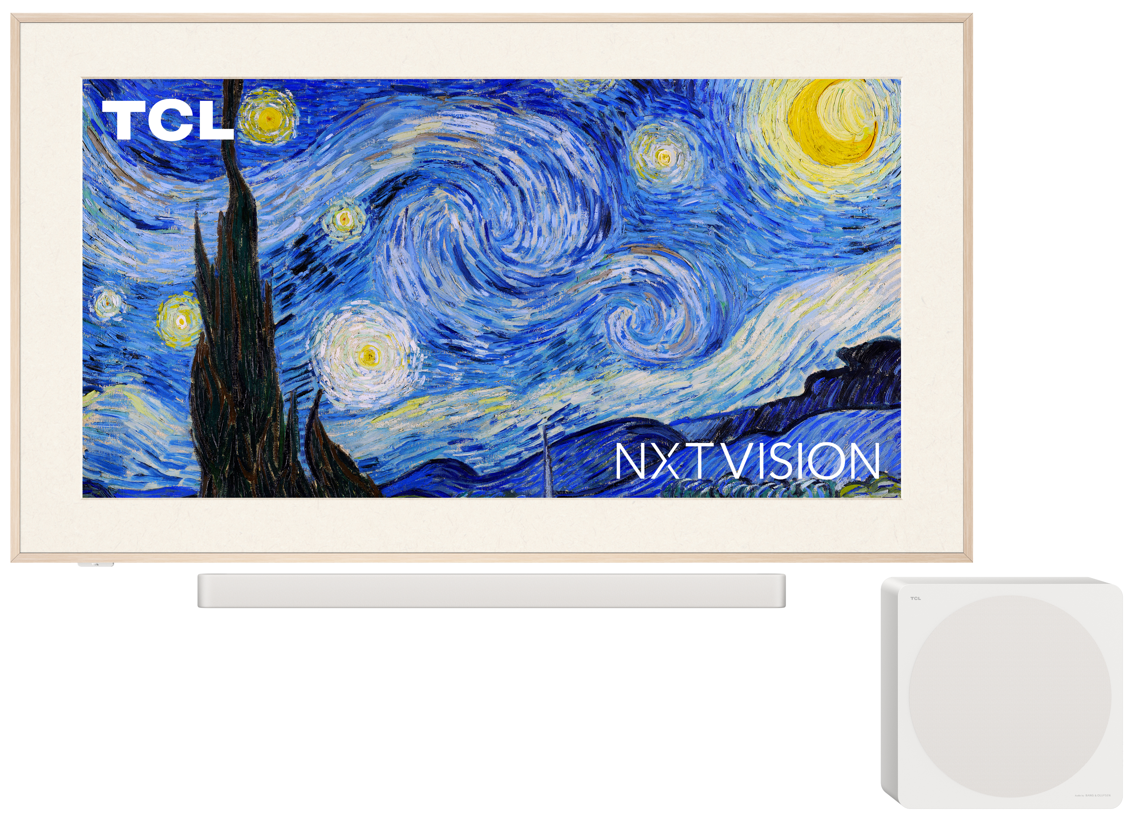 TCL Smart TV Art QLED 4K 55" 55A300 PRO, Motion Clarity PRO, Dolby Vision IQ, HDR10+, Dolby Atmos, Controlli vocali, Google TV