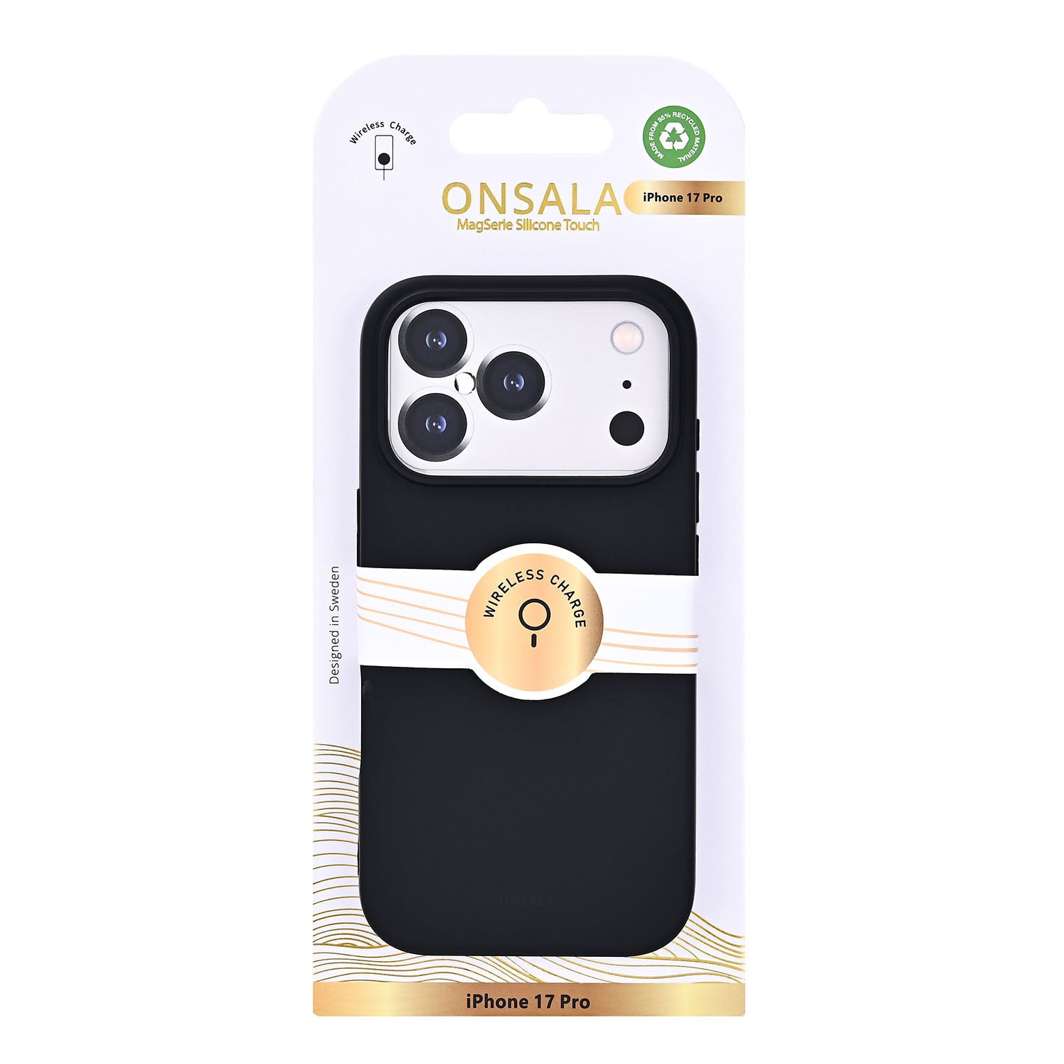 Onsala Phone Case with Silicone Feel Black - iPhone 17 Pro/18 Pro – image 2
