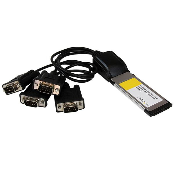 StarTech.com 4 Port Native ExpressCard RS232 Serial Adapter Card with 16C950 UART – image 1