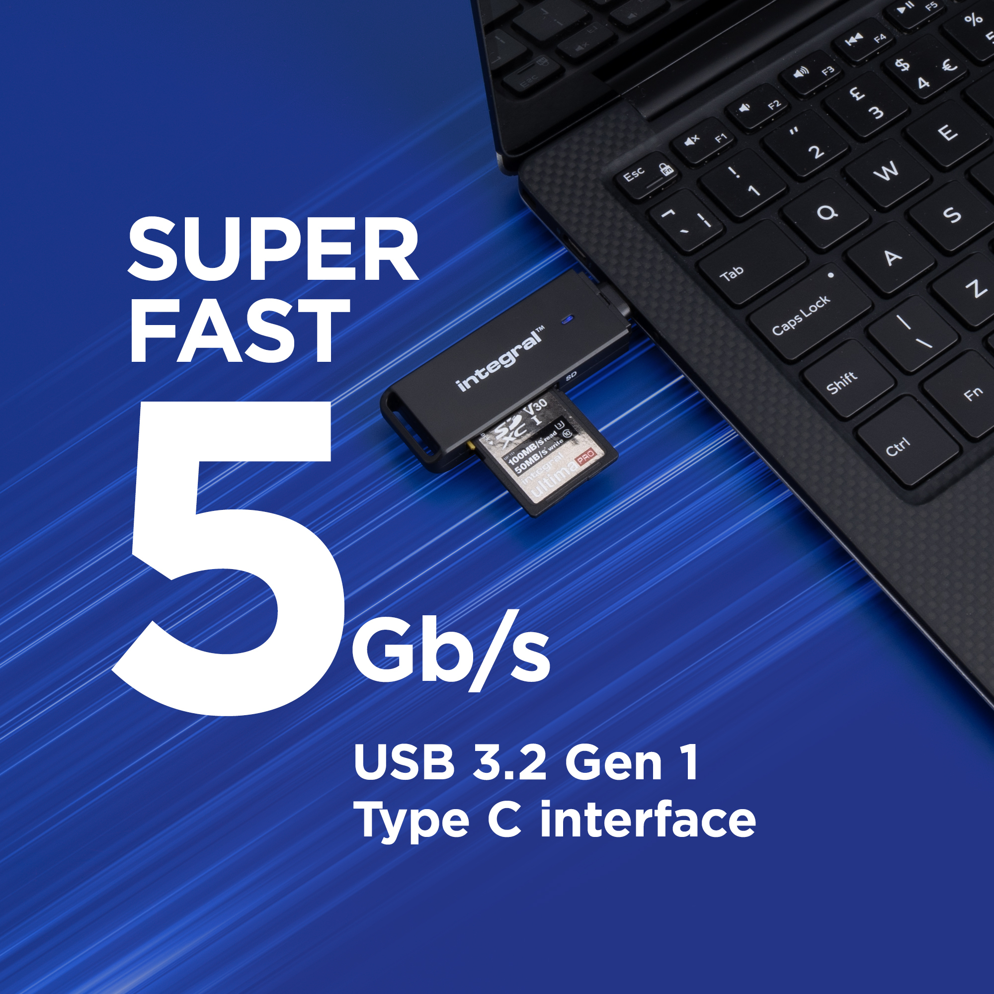 Integral DUAL SLOT SD & MICRO SD USB C 3.0 CARD READER ETAIL – image 3