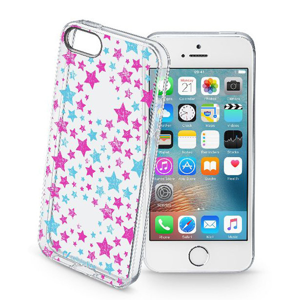 Cellularline 37899 mobile phone case Cover Blue, Pink, Transparent