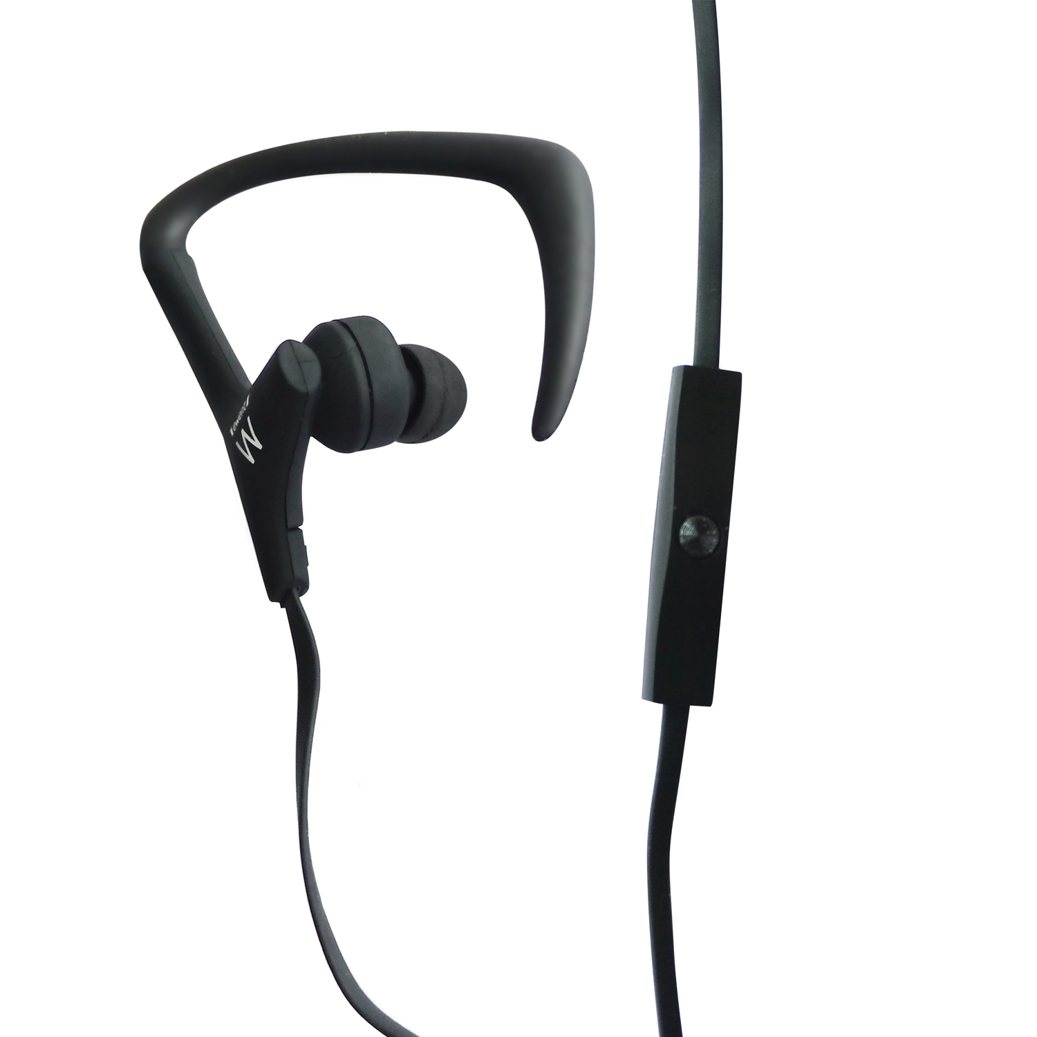 Ewent EW3559 headphones/headset Wired Ear-hook, In-ear Calls/Music Black, White
