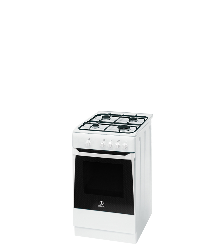 Indesit KNJ3G27(W)/RU cooker Freestanding cooker Gas White
