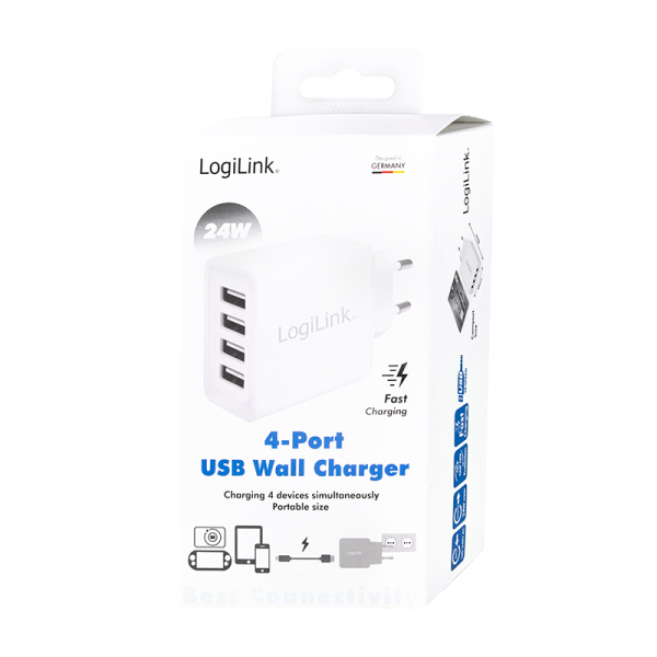 LogiLink PA0211W mobile device charger Smartphone, Tablet White AC Indoor – image 7