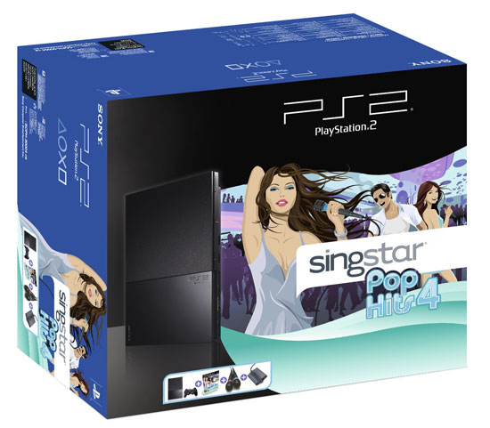 Sony Interactive Entertainment PlayStation 2 + Singstar Pop Hits 4 + 2 microphones – image 1