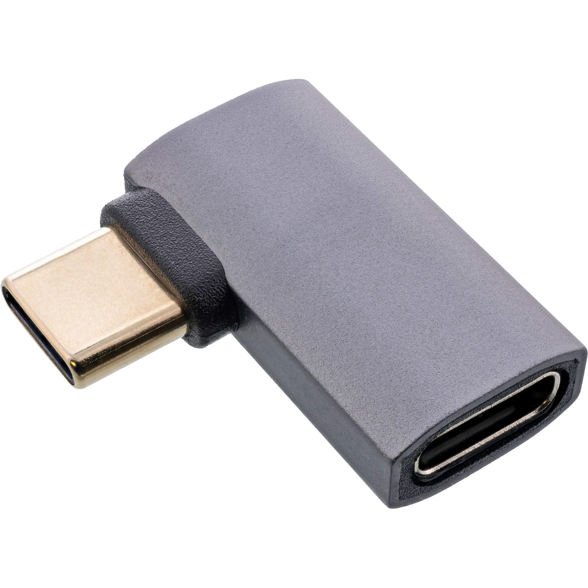 InLine Adattatore USB4 spina/presa USB-C angolata a destra/sinistra grigio