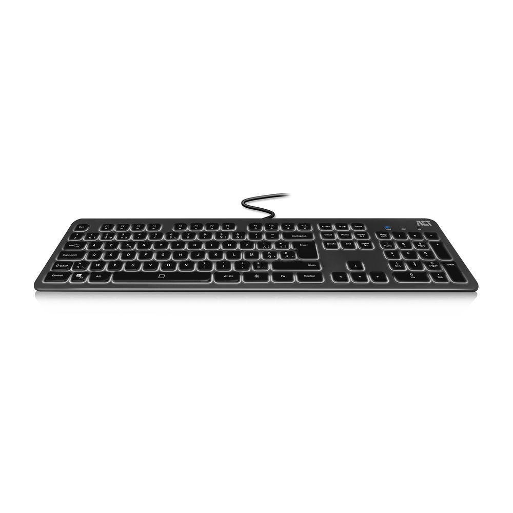 ACT AC5425 keyboard Universal USB AZERTY Belgian Black