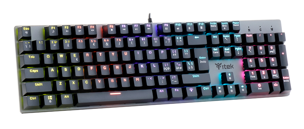 itek X10 keyboard Gaming USB Italian Black – image 4