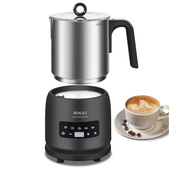 Sogo KET-SS-7720 milk frother/warmer Automatic milk frother/warmer Black, Stainless steel – image 4