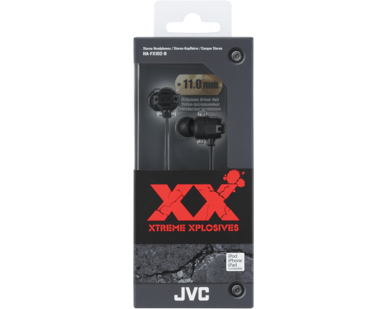 JVC HA-FX102-B-E XTREME XPLOSIVES Series Headphones – image 2