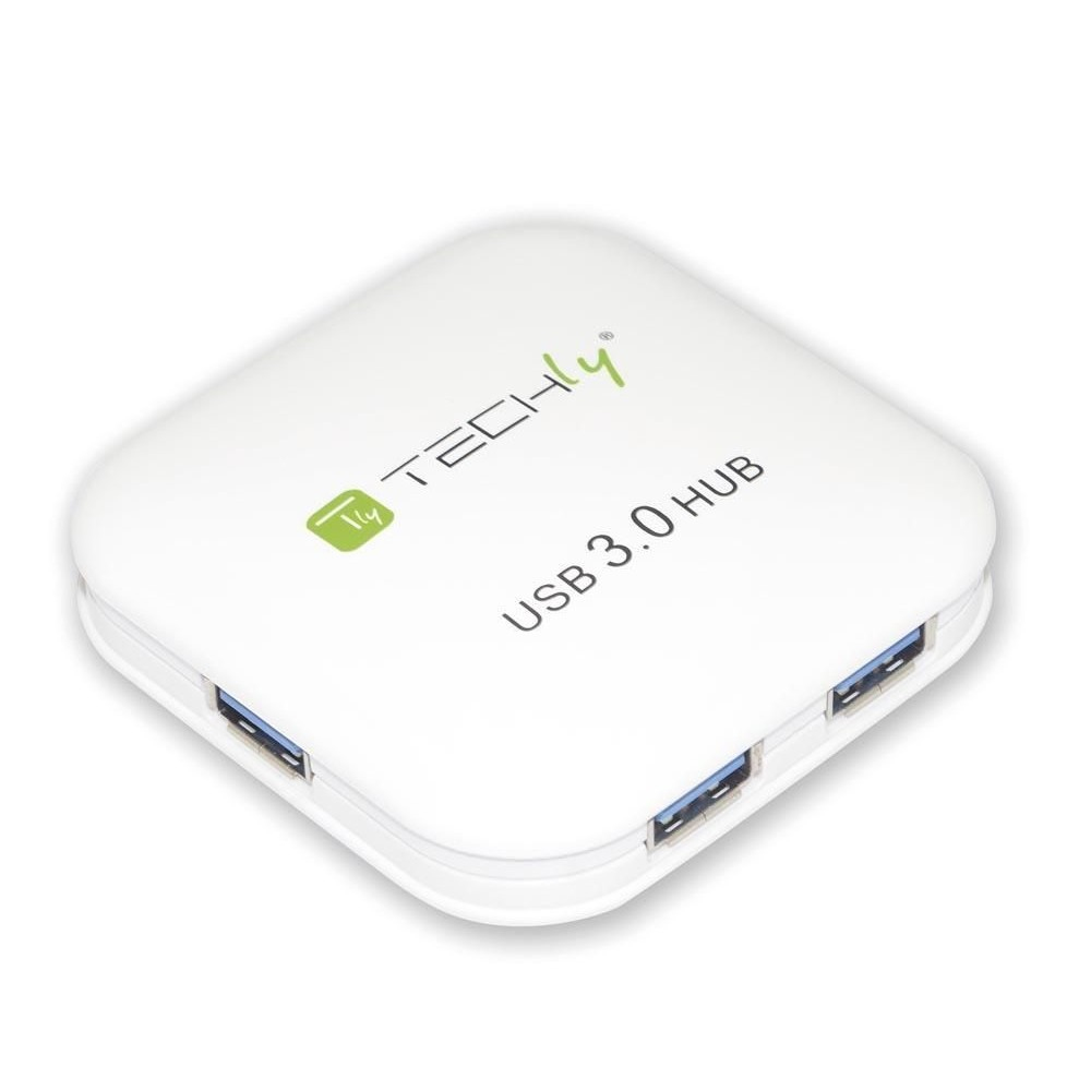 Techly USB 3.0 Super Speed Hub 4 Ports White IUSB3-HUB4-WH – image 4