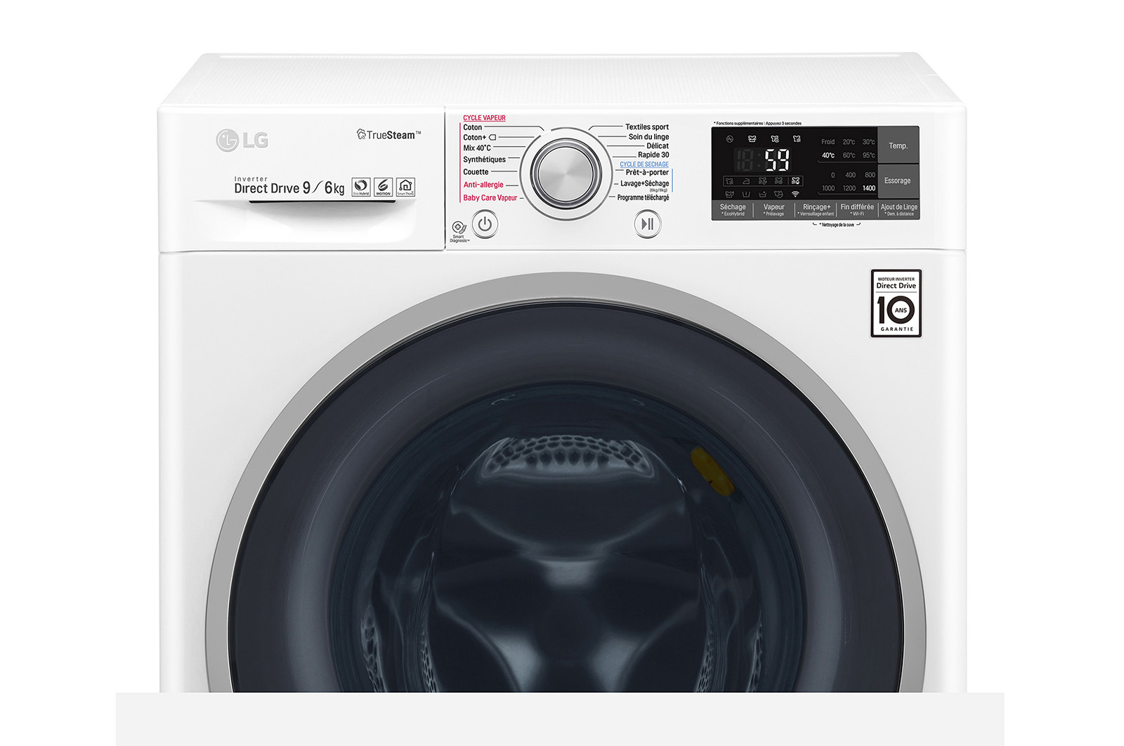 LG F964J71WRH washer dryer Freestanding Front-load White – image 4
