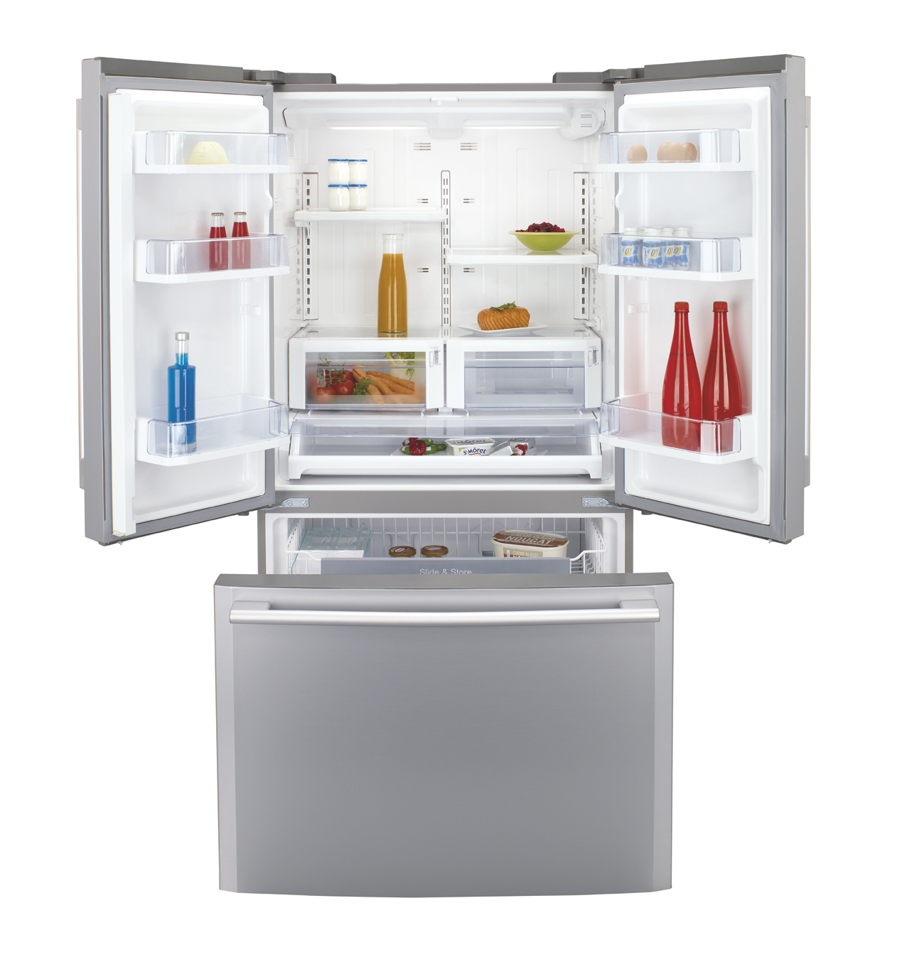 Haier HB22TSAA side-by-side refrigerator Freestanding – image 2