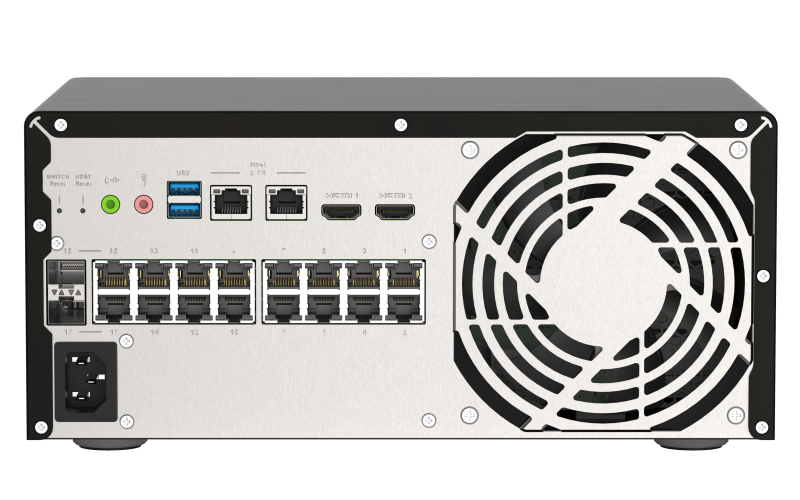 QNAP QGD-3014-16PT-8G network switch Managed Gigabit Ethernet (10/100/1000) Power over Ethernet (PoE) Black – image 6