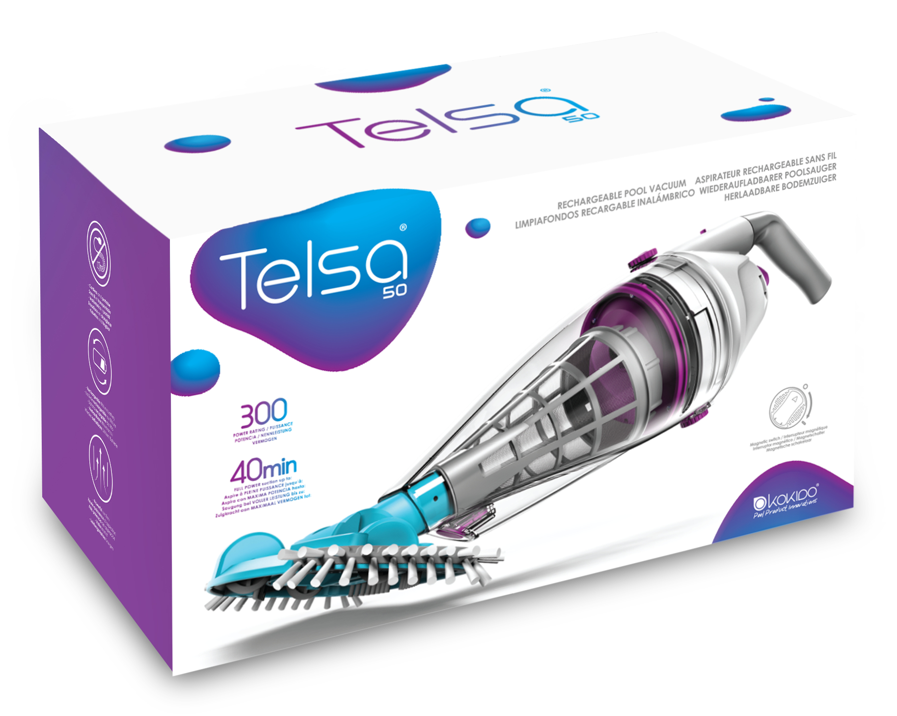 Kokido Telsa 50 Handheld Rechargeable Pool Vacuum – image 4