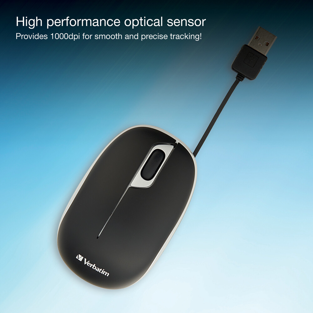 Verbatim 70751 mouse Office Ambidextrous USB Type-A Optical 1000 DPI – image 7