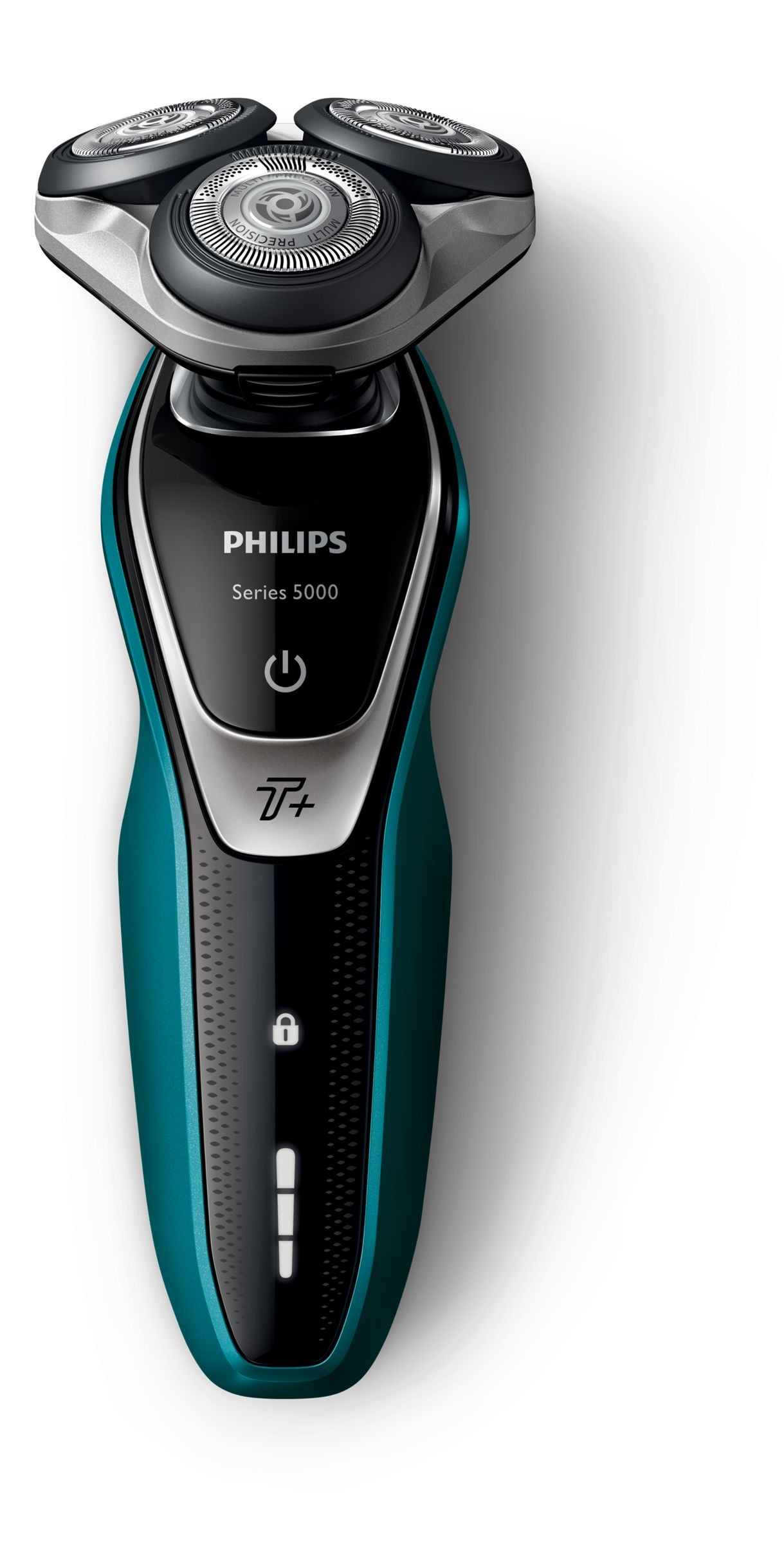 Philips SHAVER Series 5000 S5550/10 men's shaver Rotation shaver Trimmer Black, Green, Silver