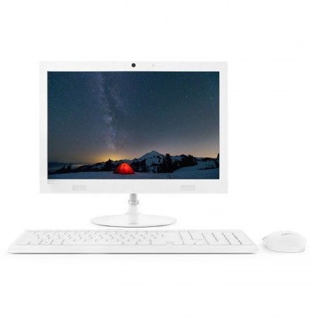 Lenovo IdeaCentre AIO 330-20AST F0D8 - Todo en uno - con soporte de monitor - A6 9200 / 2 GHz - RAM 4 GB - HDD 1 TB - grabadora de DVD - Radeon R4 - GigE - WLAN Bluetooth 40 80211a/b/g/n/ac - Win 10 Home 64 bit - monitor LED 195 1440 x 900 WXGA - blanco - F0D8000ALD