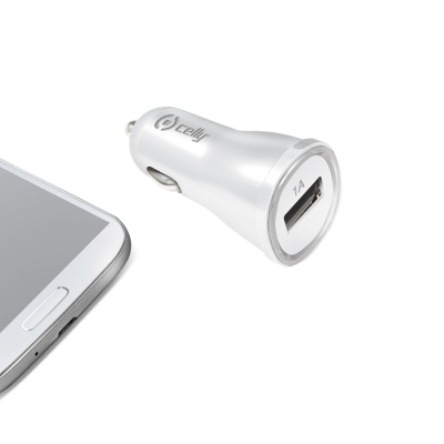 Celly CCUSBW mobile device charger Universal White Cigar lighter Auto
