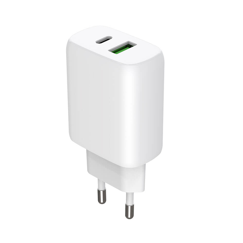 Gear Charger 220V 1xUSB-C + 1xUSB-A PD/PPS 30W + 18W QC White – image 3