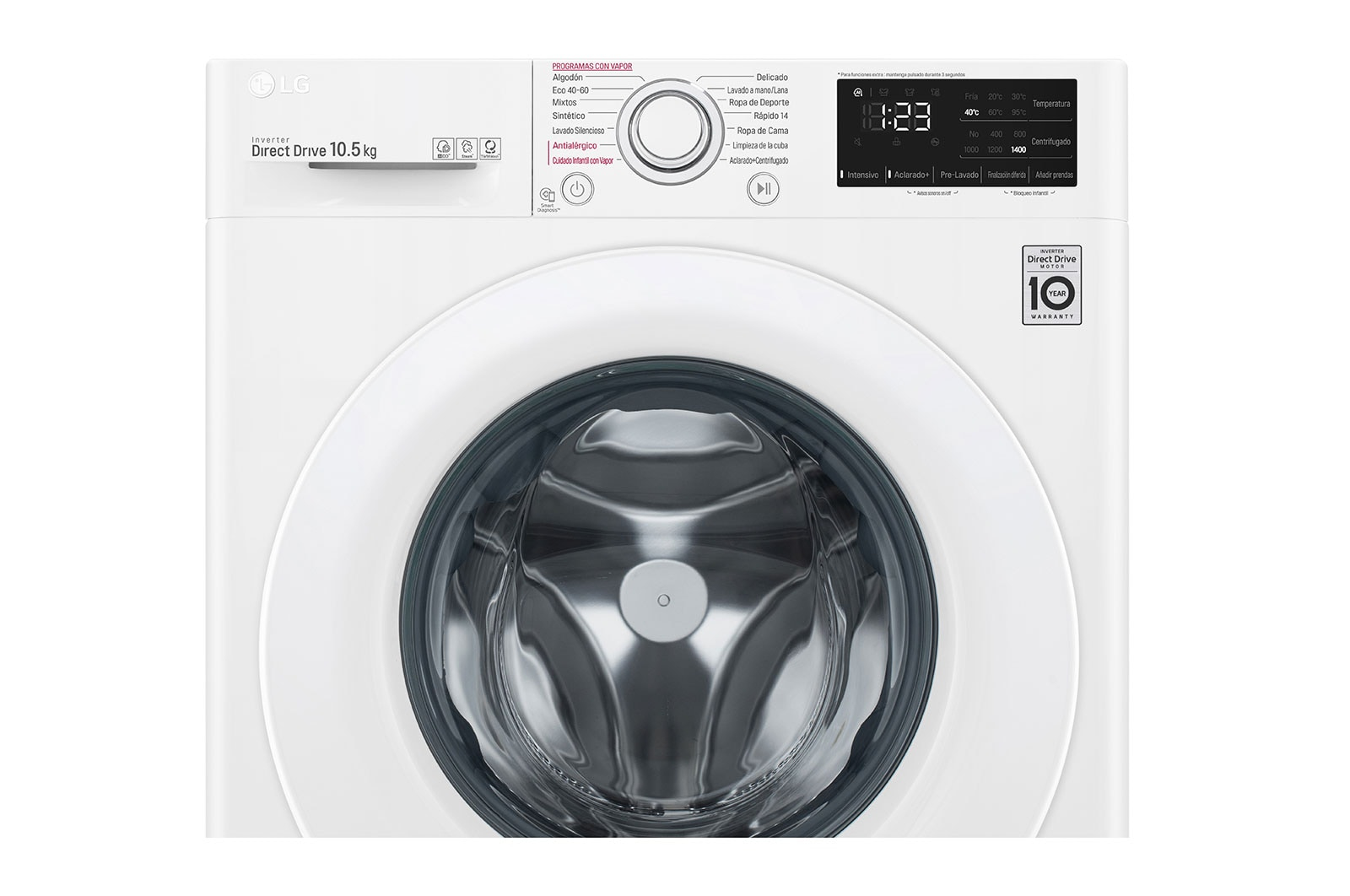 LG F4WV3010S3W washing machine Front-load – image 3