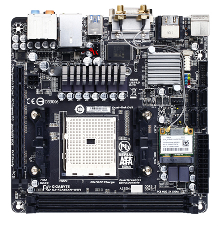 GIGABYTE GA-F2A85XN-WIFI motherboard AMD A85X Socket FM2 mini ITX