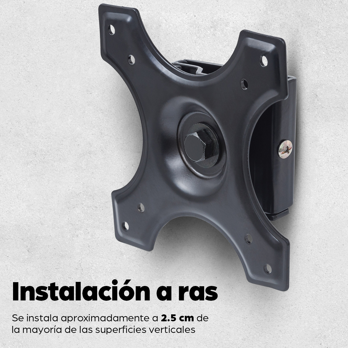 Soporte Fijo de pared para Monitor, Manhattan 422840, hasta 22", hasta 14.9kg, Color Negro