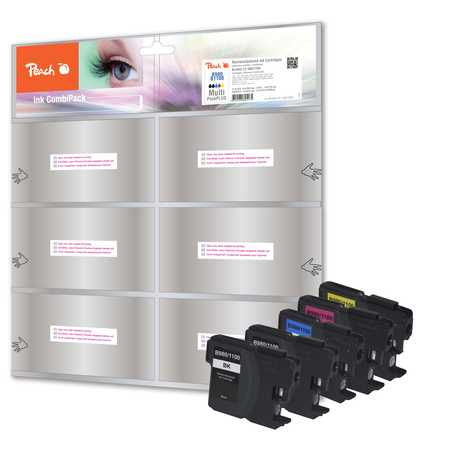 Peach PI500-127 ink cartridge 5 pc(s) High (XL) Yield Black, Cyan, Yellow, Magenta