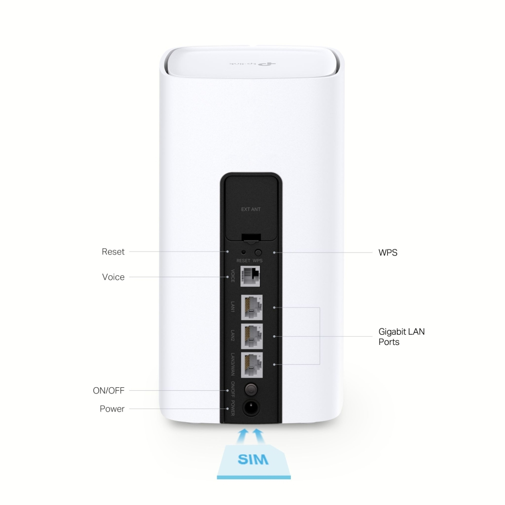 TP-Link 4G+ Cat12 AX3000 Wi-Fi 6 Telephony Router – image 3