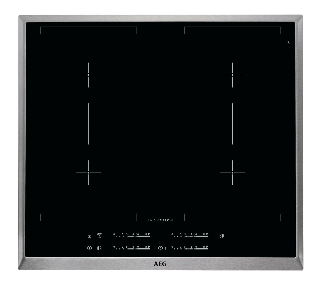 AEG HK654403XB Black Built-in Zone induction hob 4 zone(s)