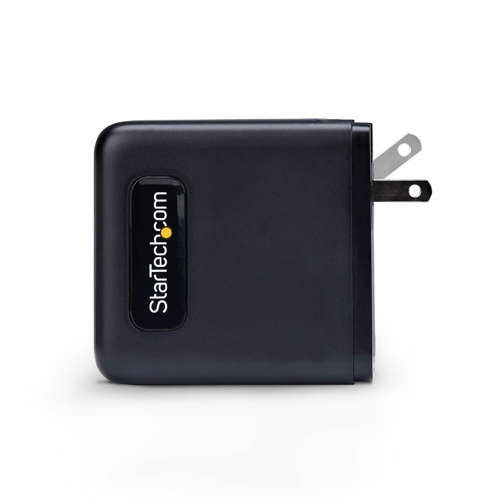 Resim StarTech.com 100W GaN USB-C PD 3.0 Duvar Tipi Şarj Cihazı, 2x USB-C, 2x USB-A, 1.8m Kablo, Siyah