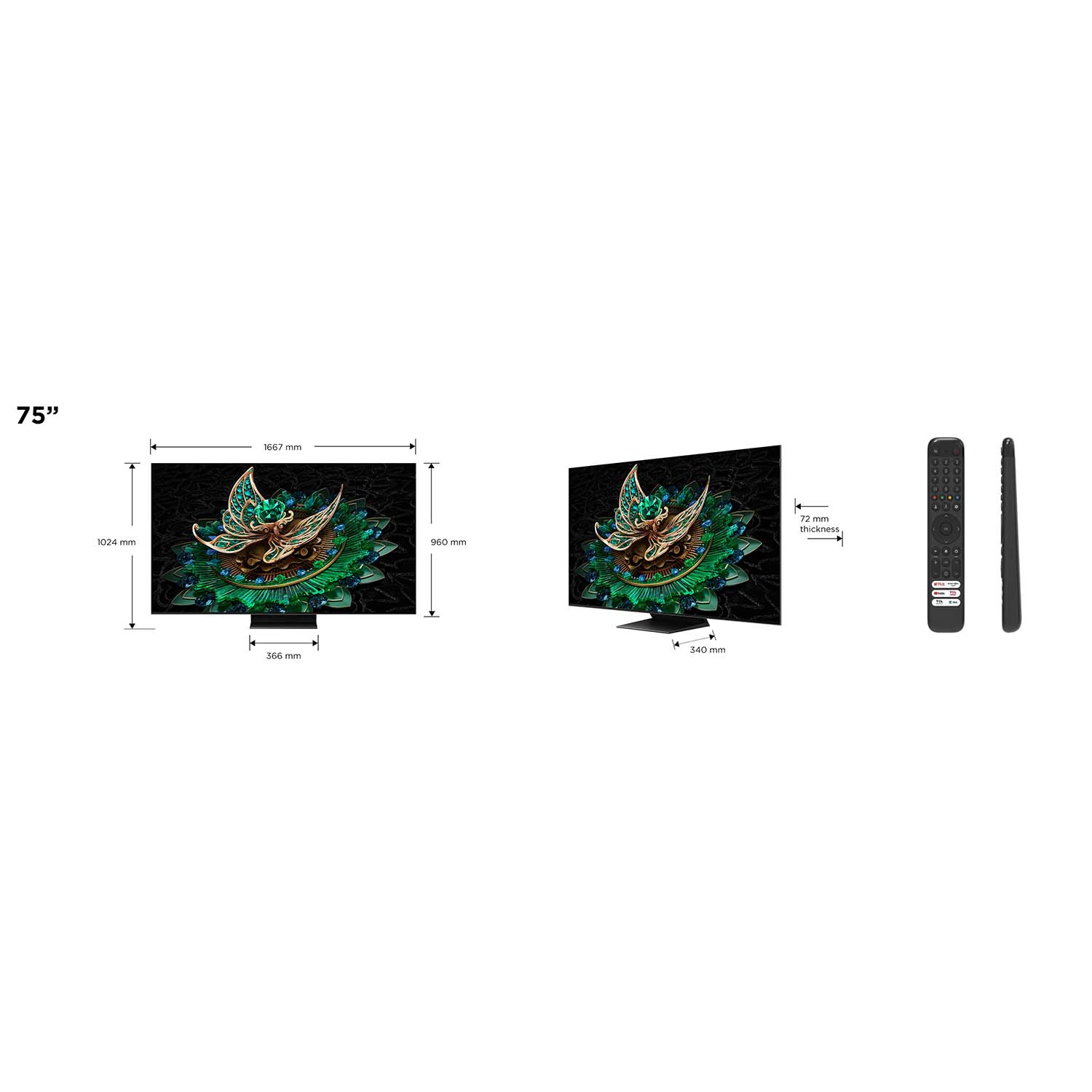 TCL C765 75" — vue 1 sur 8