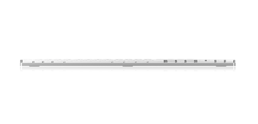 KeySonic KSK-8022U keyboard Office USB QWERTZ German Silver, White – image 2