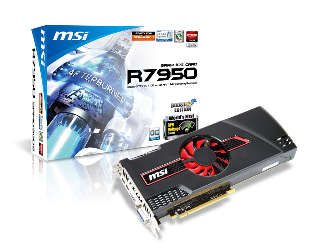 MSI V276-043R graphics card AMD Radeon HD7950