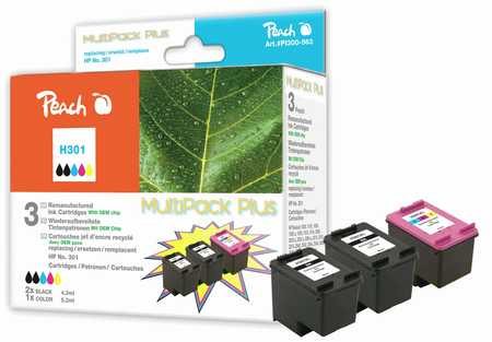 Peach 319210 ink cartridge 3 pc(s) Black, Cyan, Magenta, Yellow