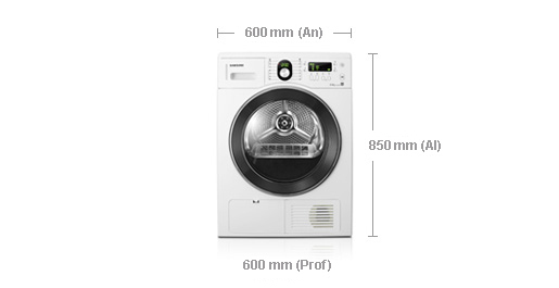 Samsung SDC3D809 tumble dryer Freestanding Front-load – image 4