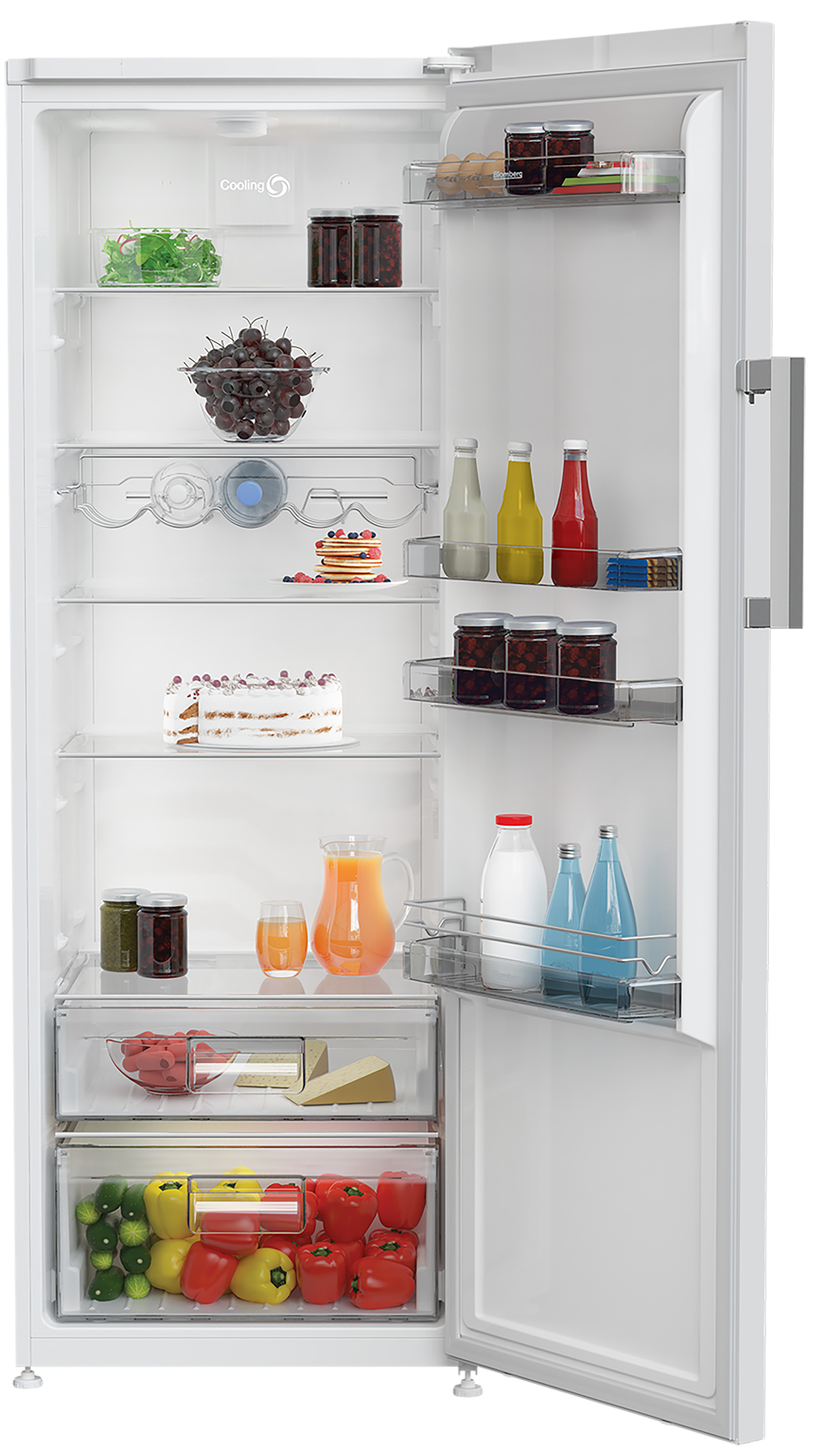 Blomberg SSM4671P Freestanding Tall Larder Fridge with Chiller Compartment – image 3