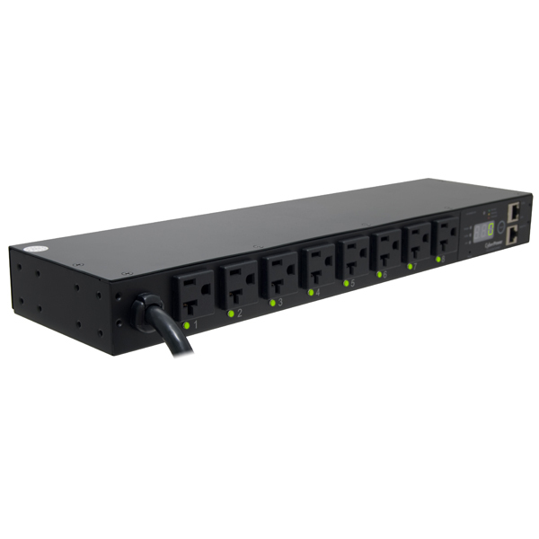 CyberPower PDU20SWT8FNET power distribution unit (PDU) 8 AC outlet(s) 1U Black – image 2