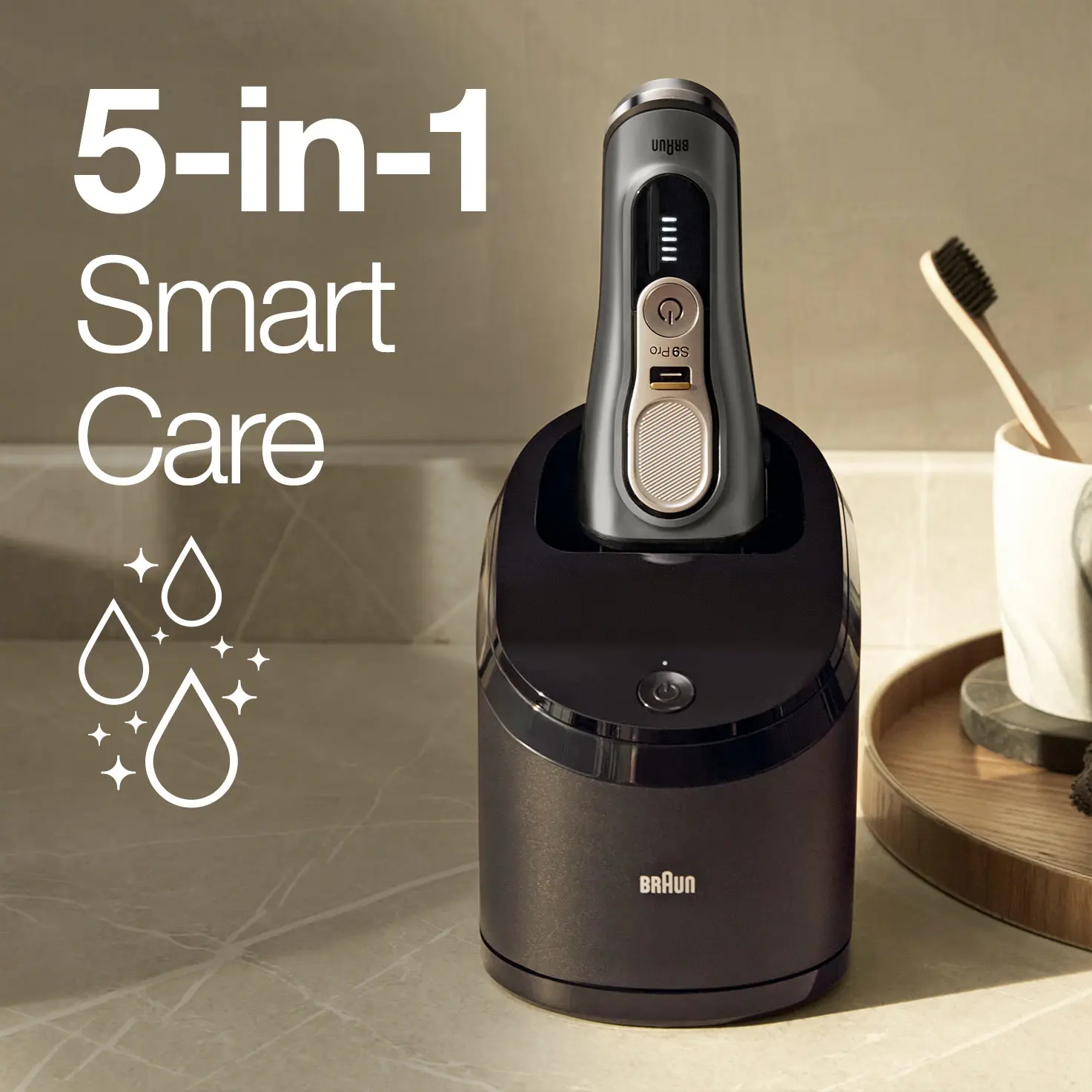 Braun Series 9 Pro 9485cc Foil shaver Trimmer Black, Silver – image 4